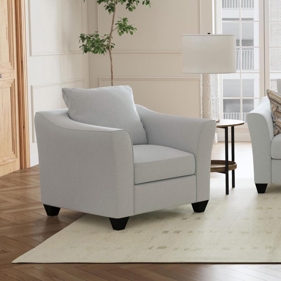 Salizar Upholstered Flared Arm Accent Chair Sand - 508583
