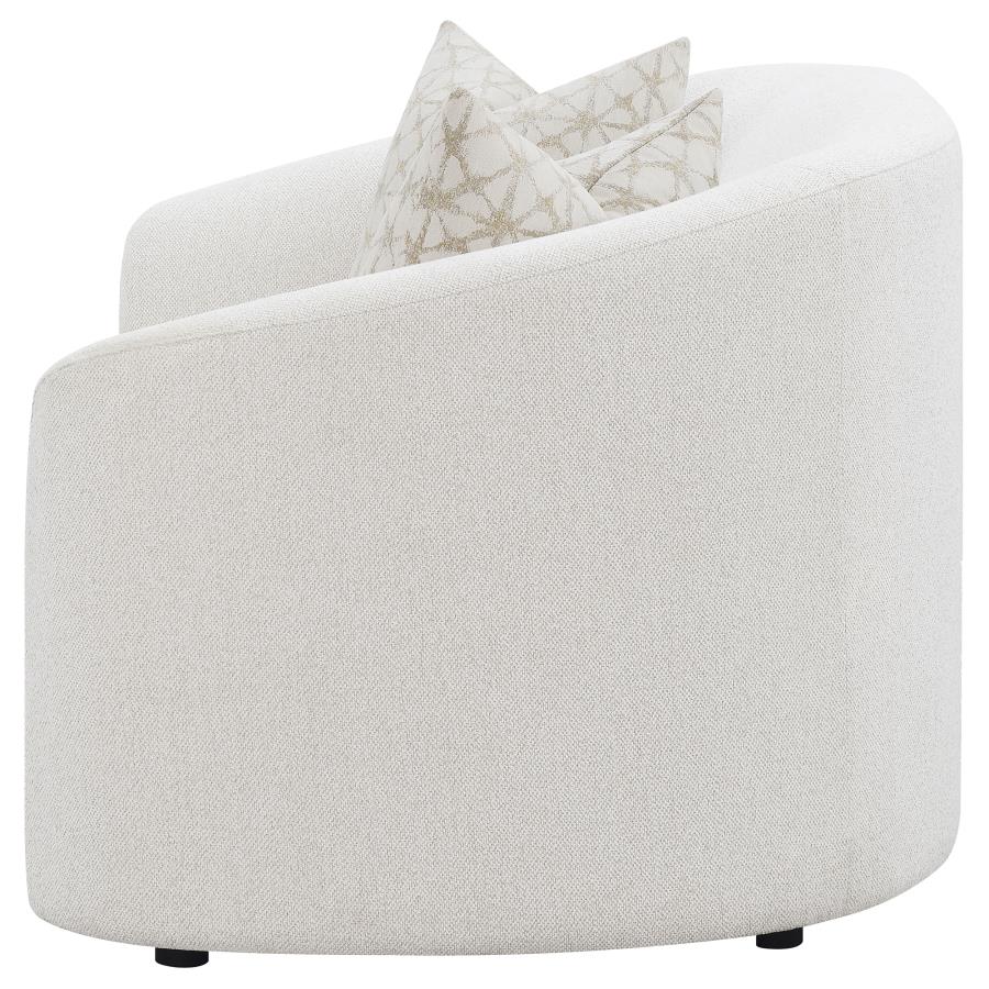 Rainn Boucle Upholstered Sloped Arm Loveseat Latte - 509172