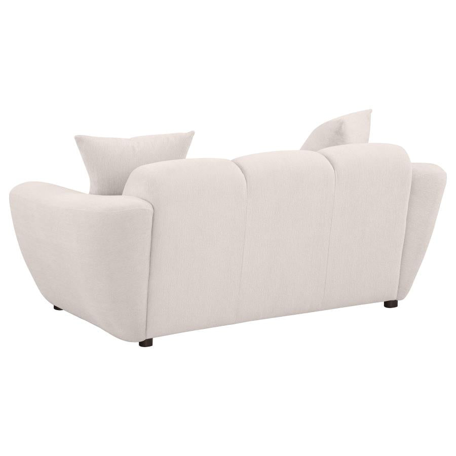 Destino 2-piece Chenille Splayed Arm Sofa Set Greige - 509301-S2