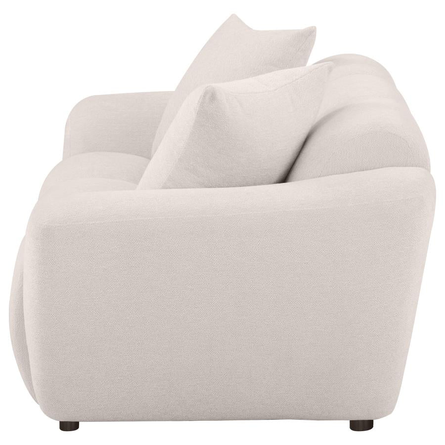 Destino Chenille Upholstered Splayed Arm Loveseat Greige - 509302