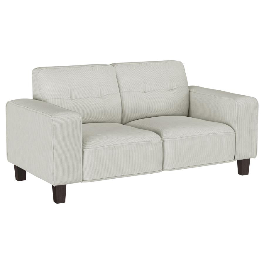 Deerhurst 2-piece Upholstered Track Arm Sofa Set Greige - 509647-S2