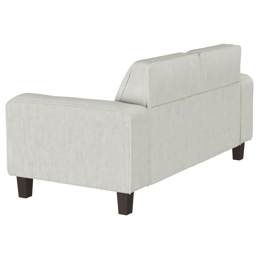 Deerhurst 2-piece Upholstered Track Arm Sofa Set Greige - 509647-S2