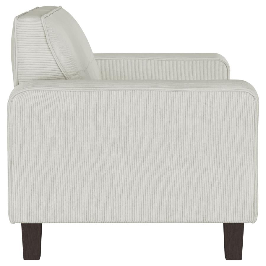Deerhurst 2-piece Upholstered Track Arm Sofa Set Greige - 509647-S2