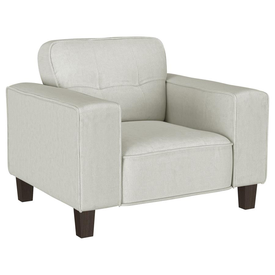 Deerhurst 3-piece Upholstered Track Arm Sofa Set Greige - 509647-S3