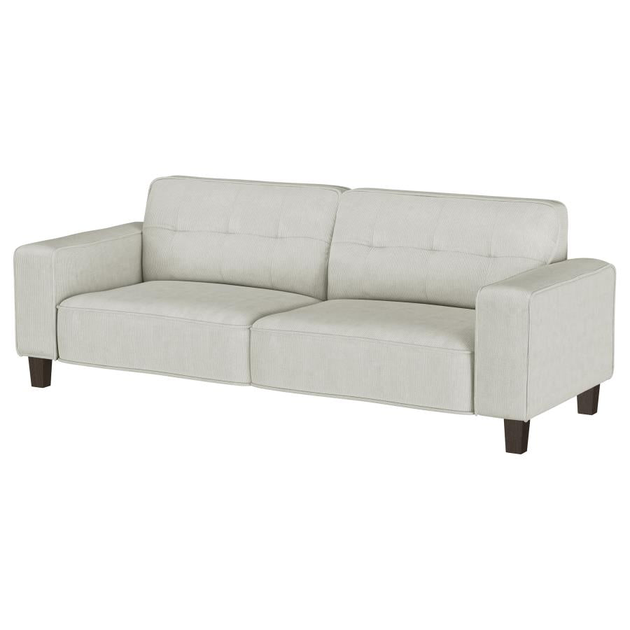 Deerhurst Upholstered Track Arm Tufted Sofa Greige - 509647