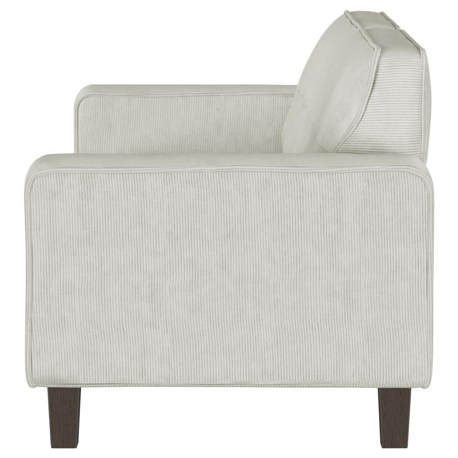 Deerhurst Upholstered Track Arm Tufted Sofa Greige - 509647
