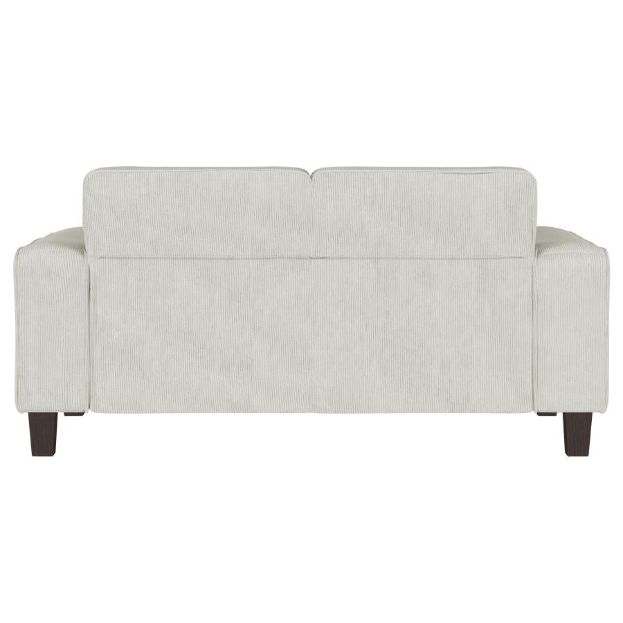 Deerhurst Upholstered Track Arm Tufted Loveseat Greige - 509648