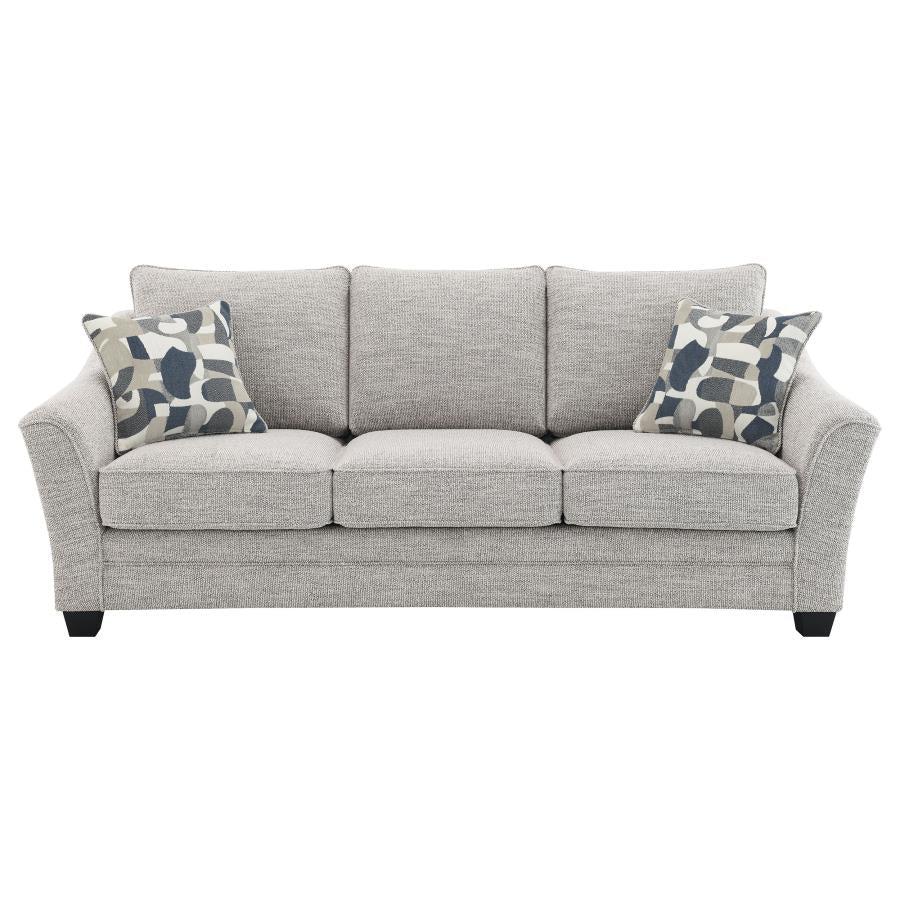 Tomkins 2-piece Boucle Upholstered Sofa Set Light Grey - 509671-S2