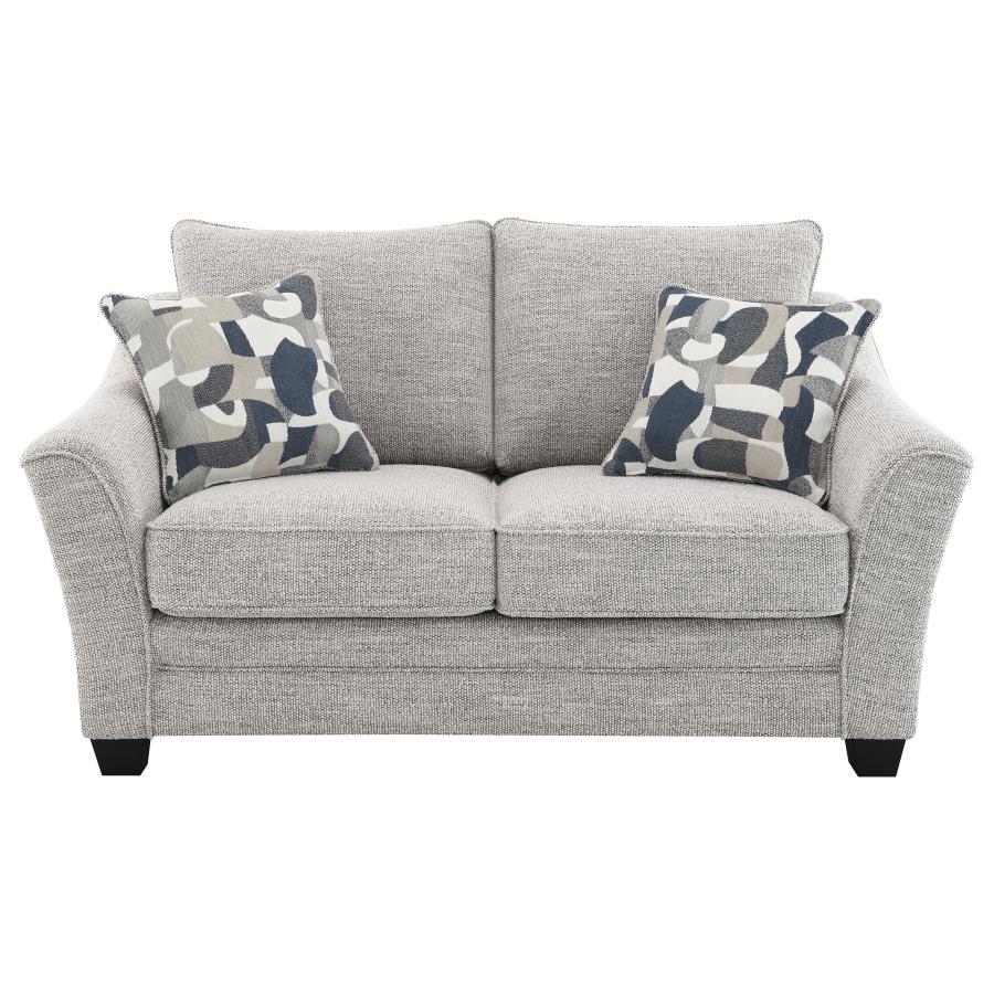 Tomkins 2-piece Boucle Upholstered Sofa Set Light Grey - 509671-S2