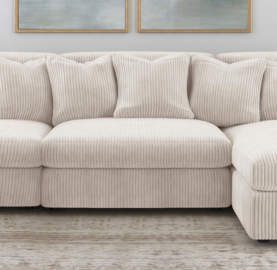 Blaine Upholstered Armless Chair Sand - 509897