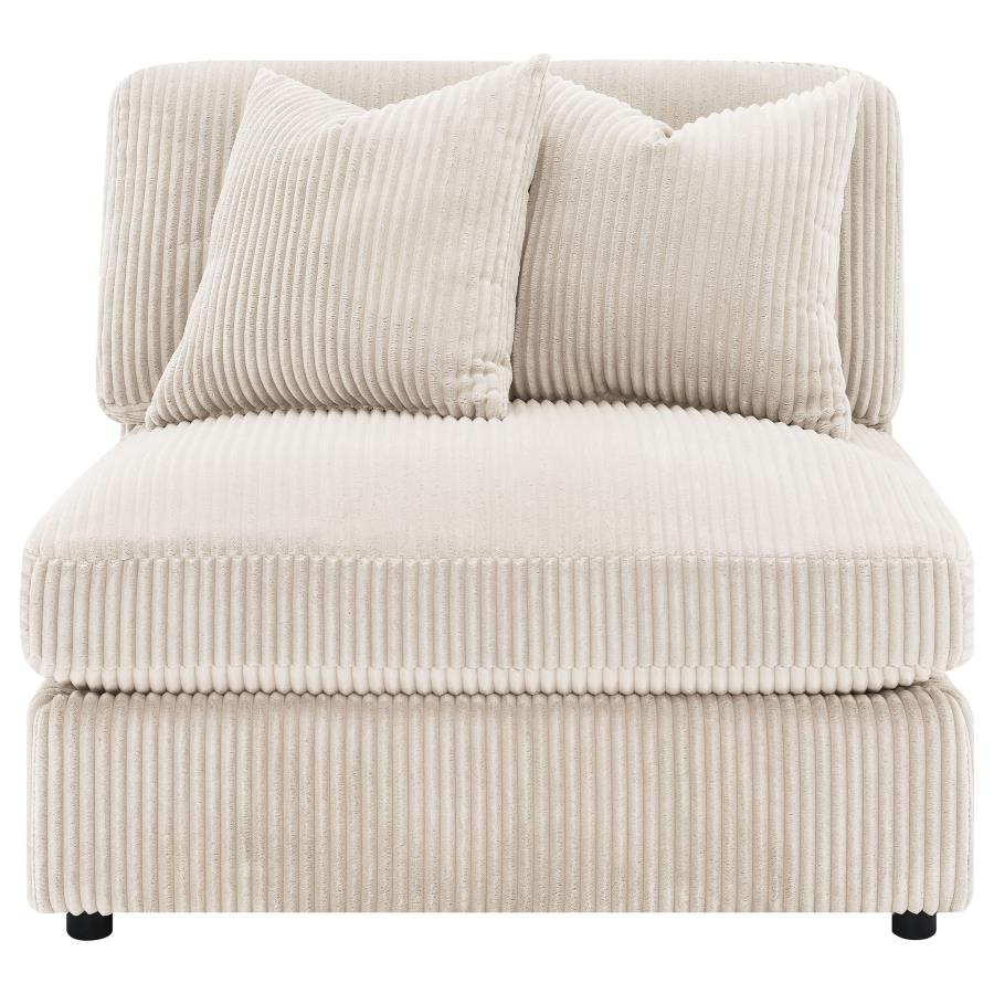 Blaine Upholstered Armless Chair Sand - 509897