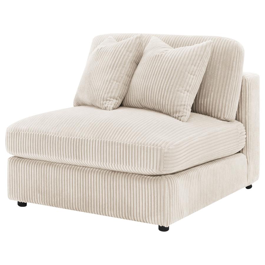 Blaine Upholstered Armless Chair Sand - 509897