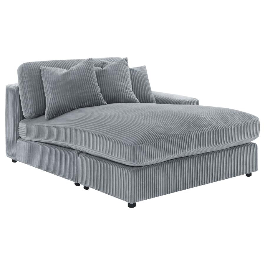Blaine Upholstered Reversible Chaise Sectional Sofa Fog - 509900-SET