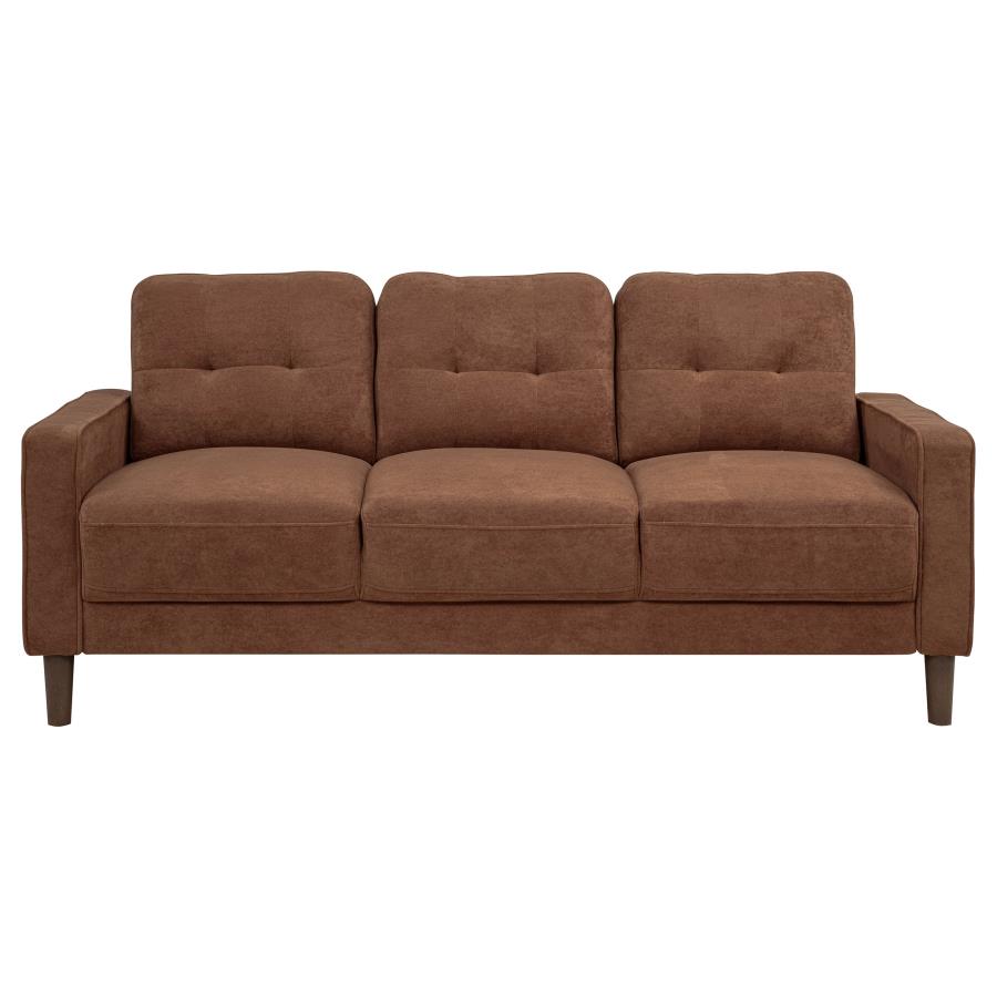 Bowen II 3-piece Fabric Upholstered Track Arm Sofa Set Rust - 509971-S3