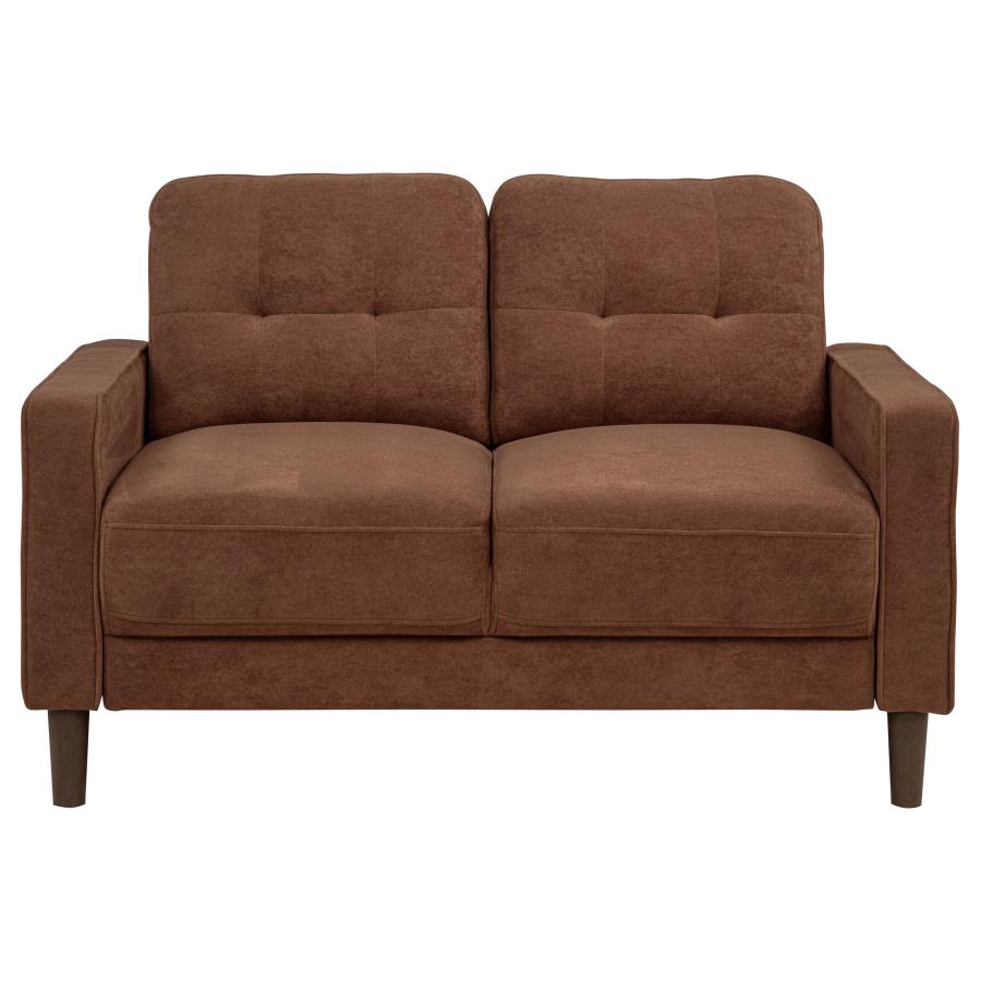 Bowen II 3-piece Fabric Upholstered Track Arm Sofa Set Rust - 509971-S3