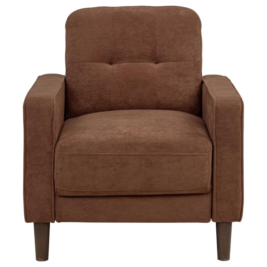Bowen II 3-piece Fabric Upholstered Track Arm Sofa Set Rust - 509971-S3