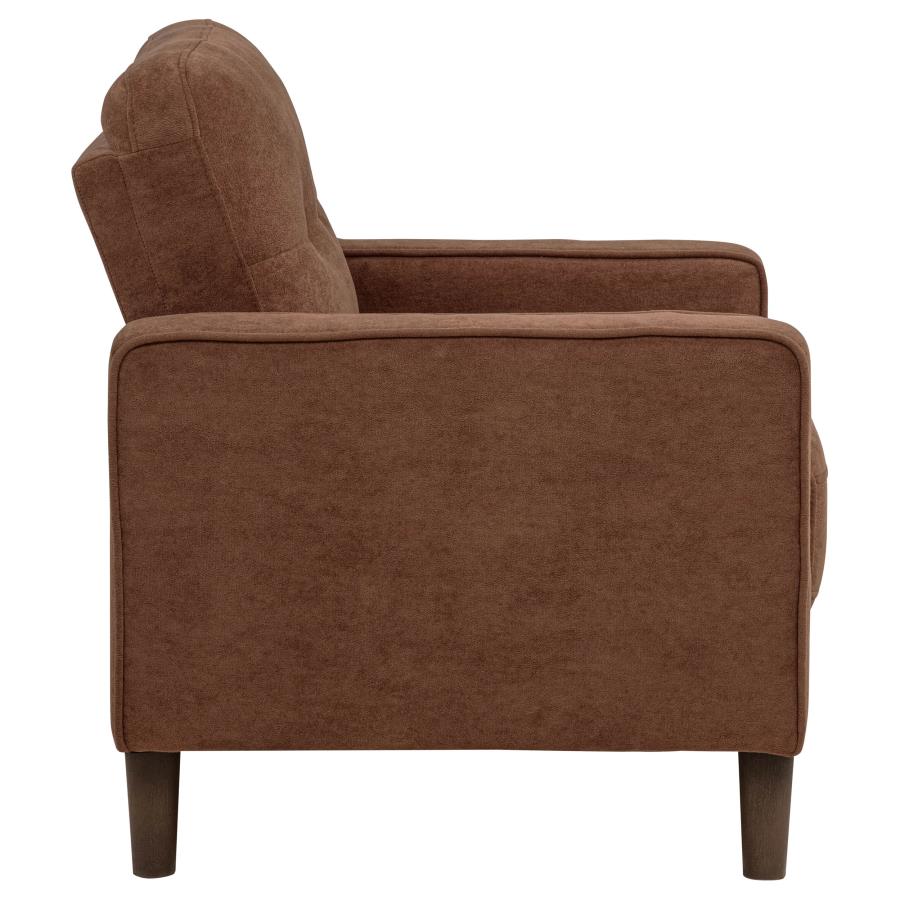 Bowen II 3-piece Fabric Upholstered Track Arm Sofa Set Rust - 509971-S3