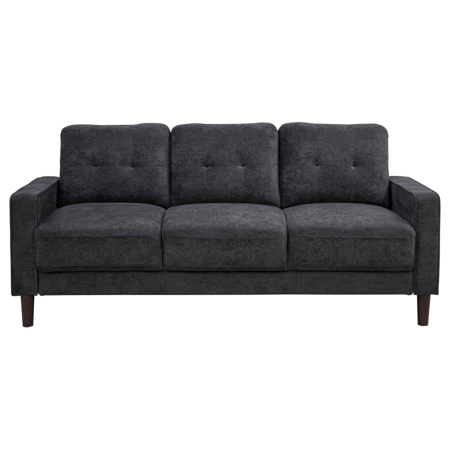 Bowen II 2-piece Upholstered Track Arm Sofa Set Steel Grey - 509981-S2