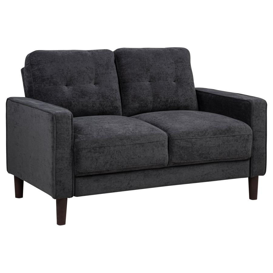 Bowen II 2-piece Upholstered Track Arm Sofa Set Steel Grey - 509981-S2