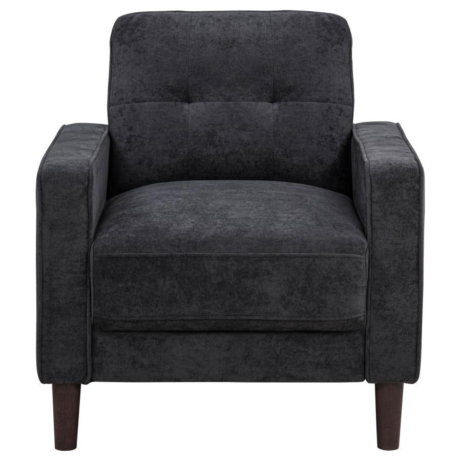Bowen II Fabric Upholstered Track Arm Chair Steel Grey - 509983