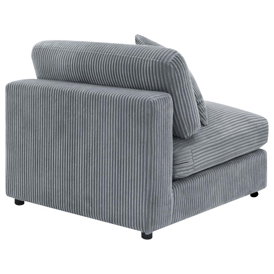 Blaine Upholstered Armless Chair Fog - 509997