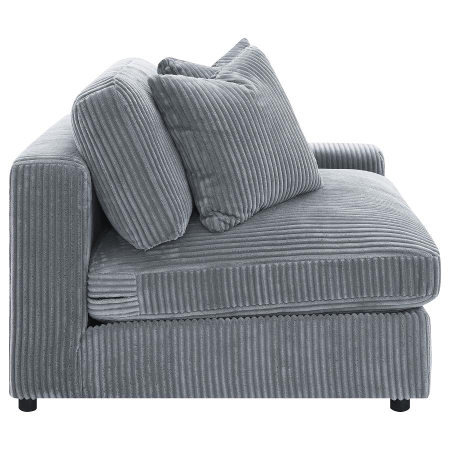 Blaine Upholstered Armless Chair Fog - 509997