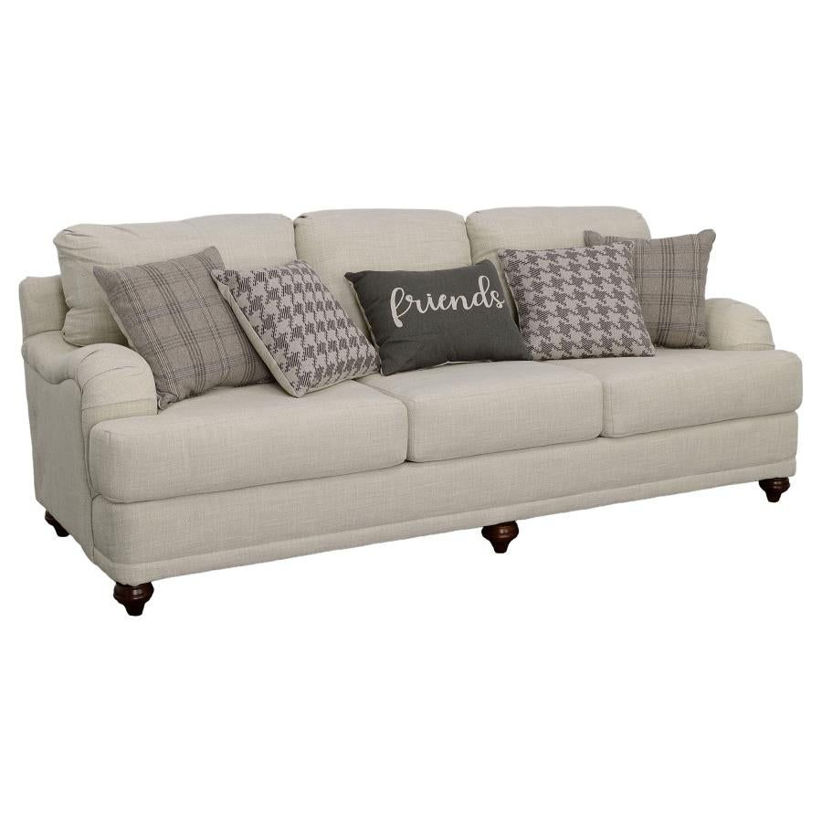 Glenn 3-piece Upholstered Sofa Set Light Grey and Grey - 511094-S3