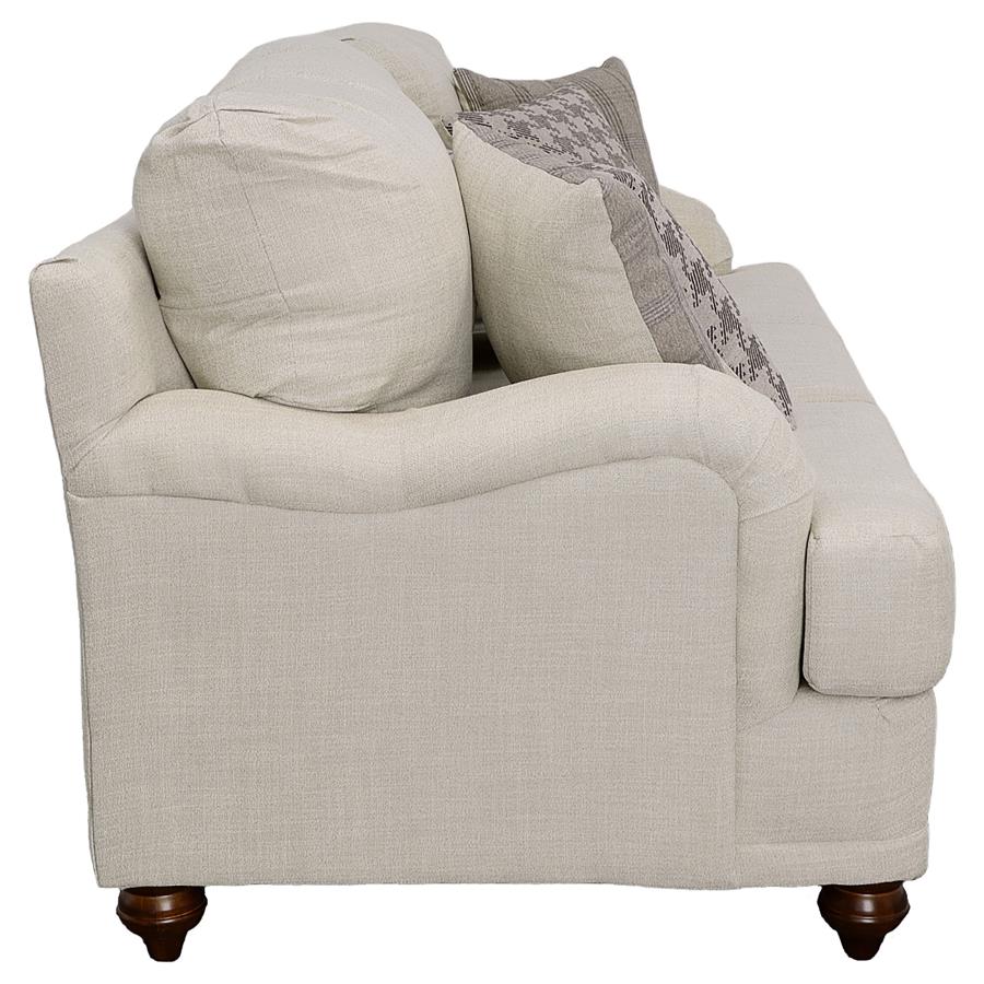 Glenn 3-piece Upholstered Sofa Set Light Grey and Grey - 511094-S3
