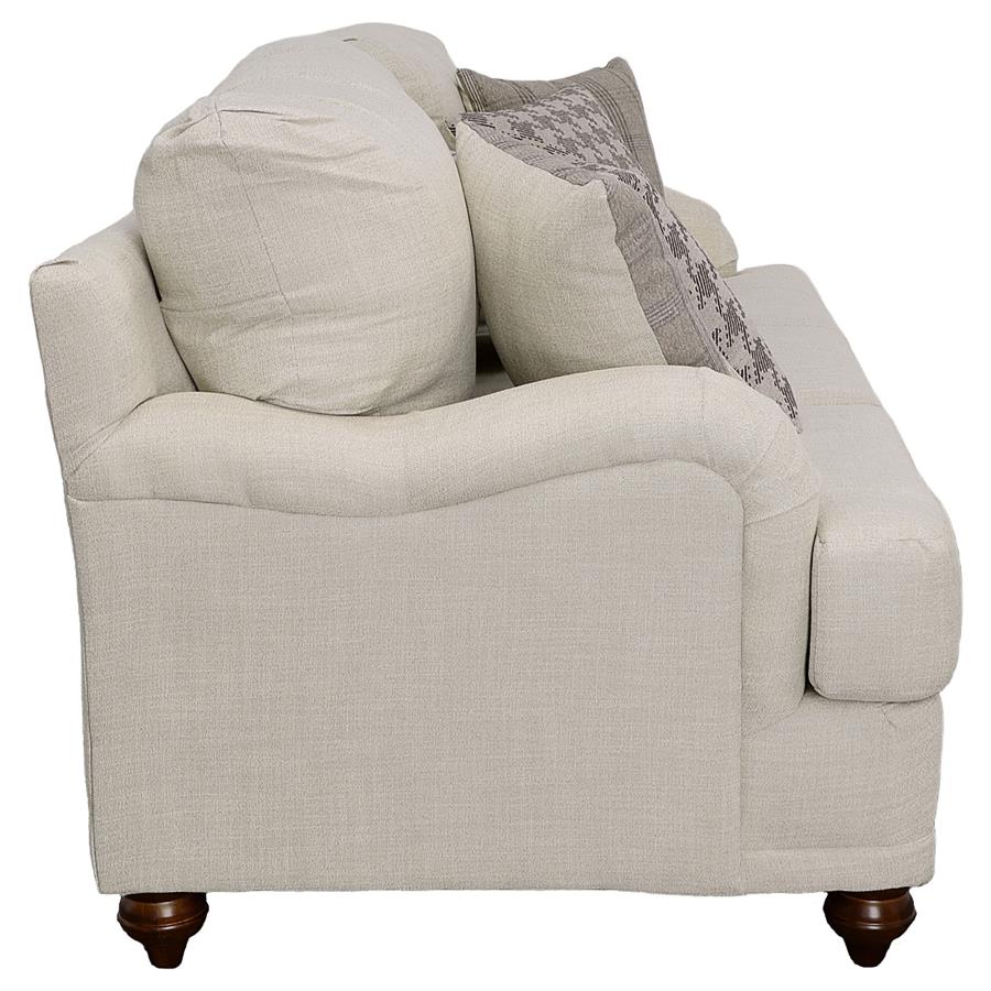 Glenn Upholstered English Arm Sofa Light Grey and Grey - 511094