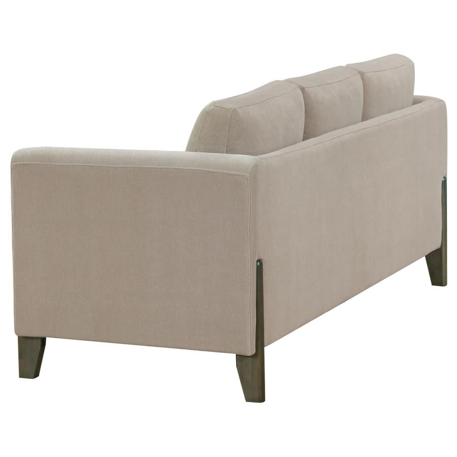 Islington 2-piece Upholstered Panel Arm Sofa Set Taupe - 511101-S2