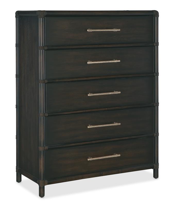 Retreat Pole Rattan Five-Drawer Chest - 6950-90210-99