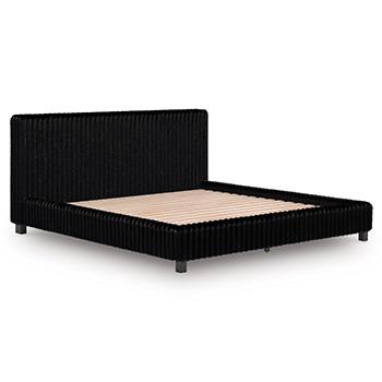 Zuraleus King/California King Upholstered Headboard/Footboard/Roll Slats - PCB3380-82