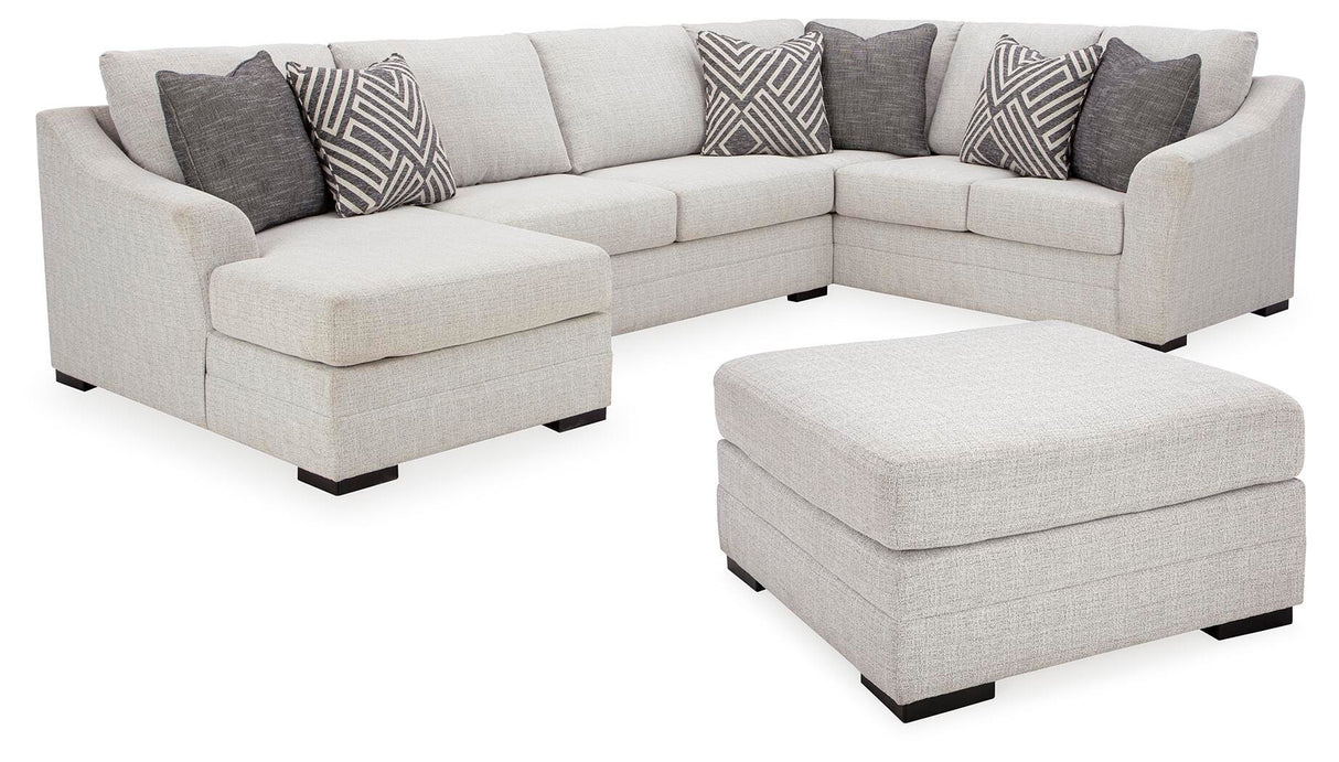 Koralynn 3-Piece Sectional and Oversized Accent Ottoman - 54102U1