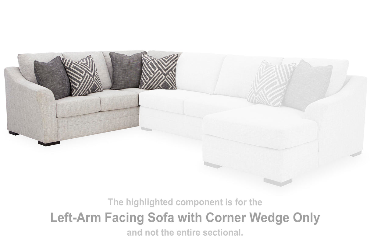 Koralynn Left-Arm Facing Sofa with Corner Wedge - 5410248