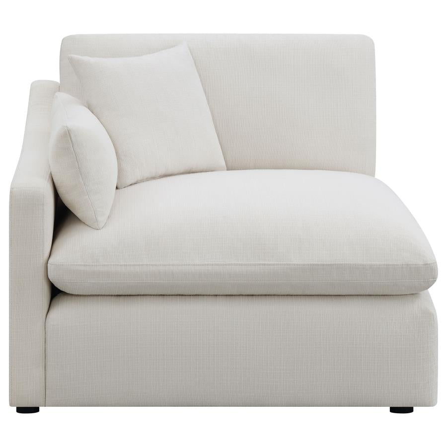 Hobson Upholstered RAF Chair Ivory - 551454RAF