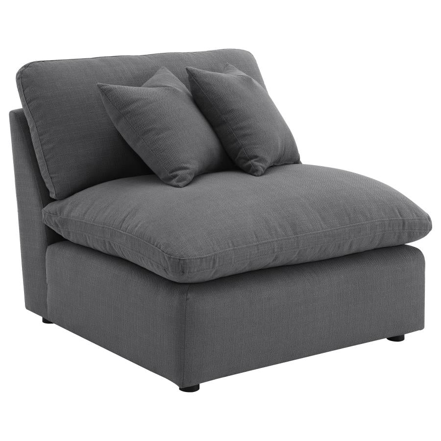 Hobson 5-piece Upholstered Modular Sectional Sofa Charcoal - 551455-SETA