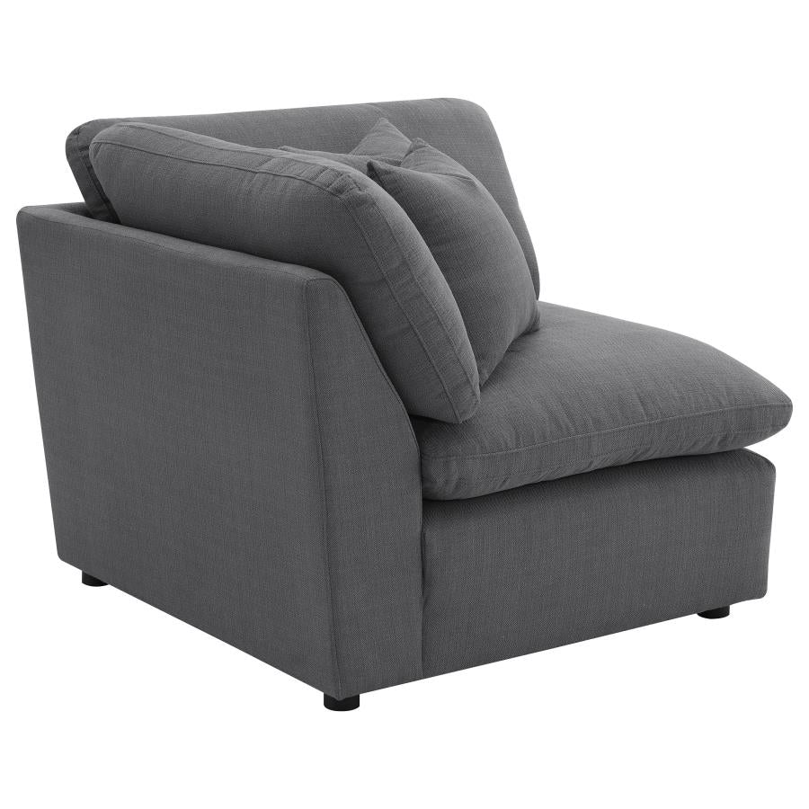 Hobson Upholstered Corner Charcoal - 551456