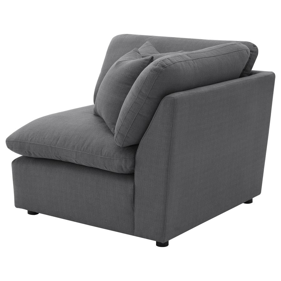Hobson Upholstered Corner Charcoal - 551456