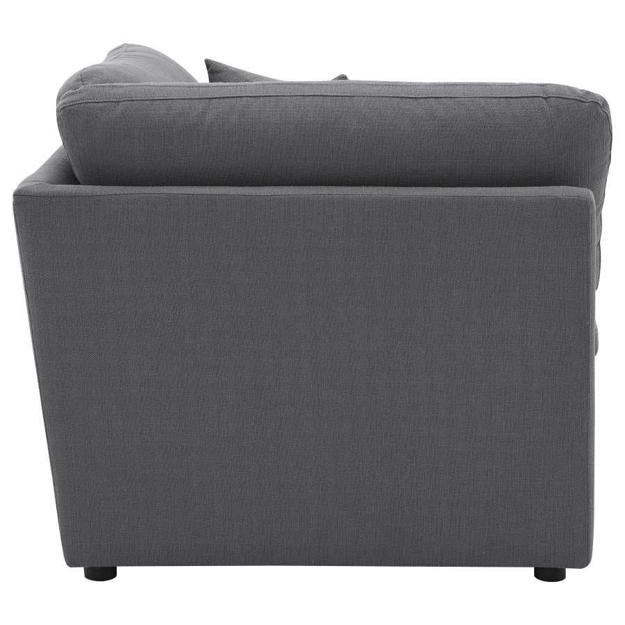 Hobson Upholstered Corner Charcoal - 551456
