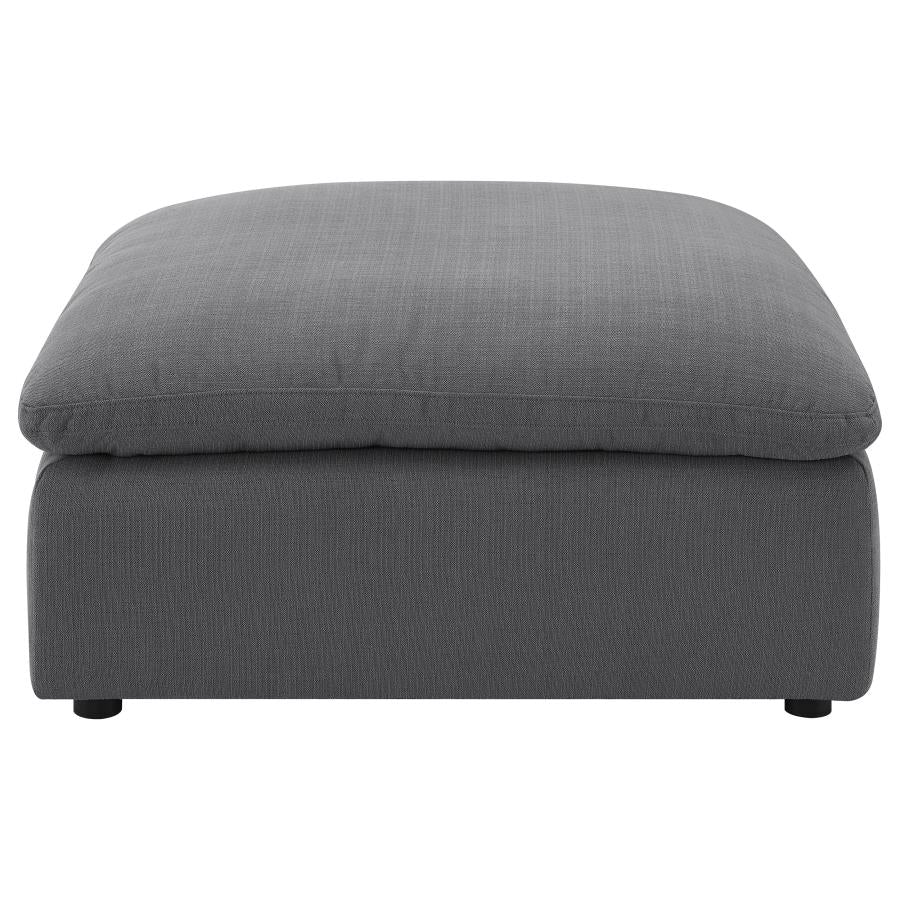 Hobson Square Upholstered Ottoman Charcoal - 551457