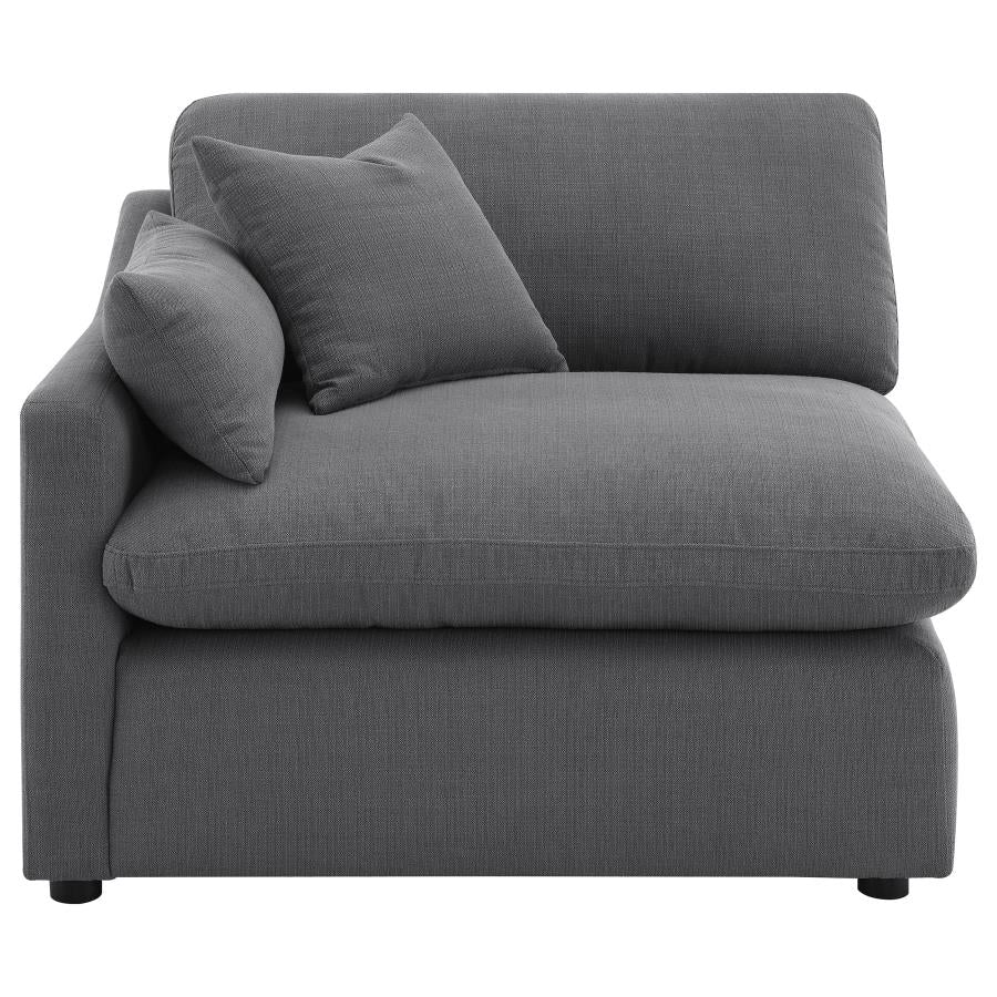 Hobson Upholstered LAF Chair Charcoal - 551458LAF