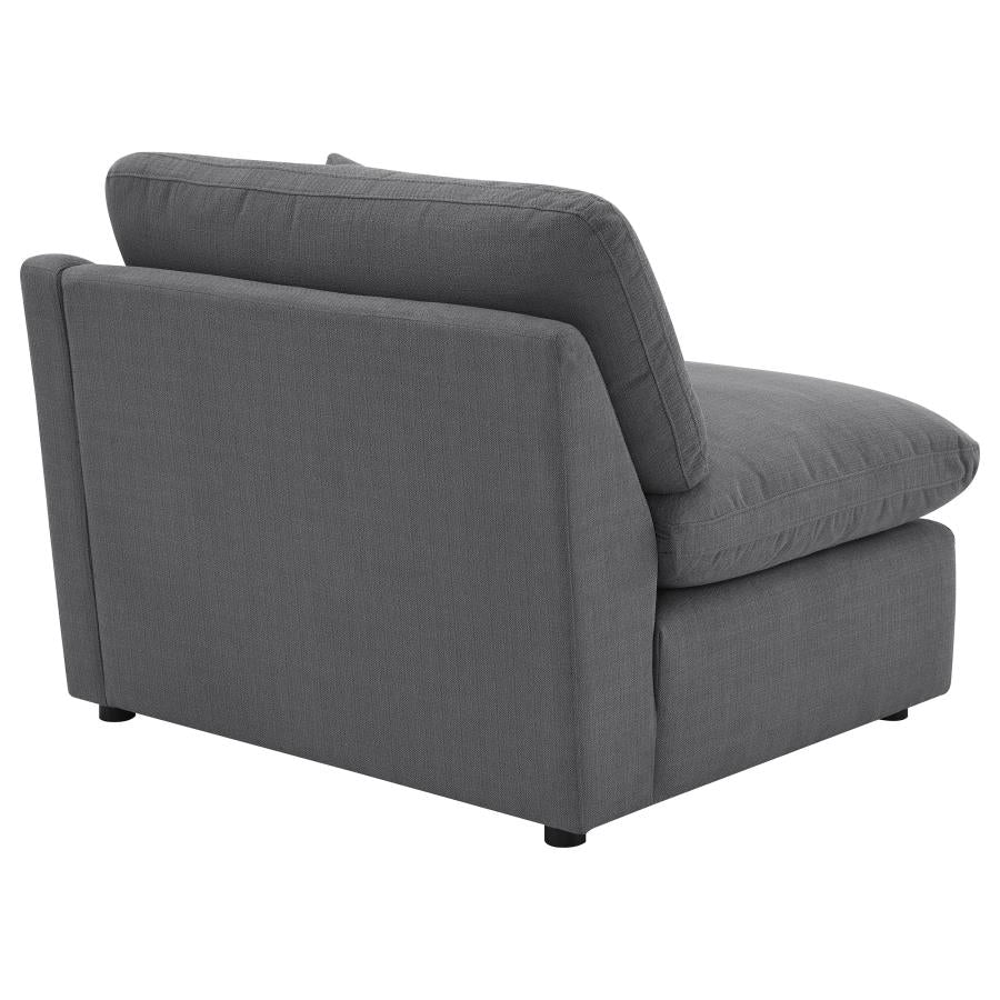 Hobson Upholstered RAF Chair Charcoal - 551458RAF