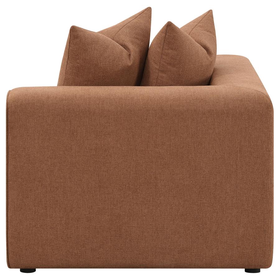 Jennifer 6-piece Upholstered Modular Sectional Terracotta - 551591-SET