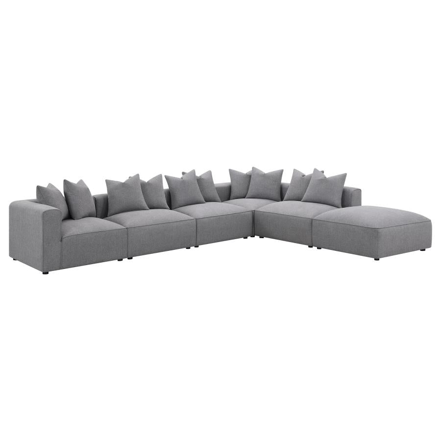 Jennifer 6-piece Upholstered Modular Sectional Grey - 551594-SET