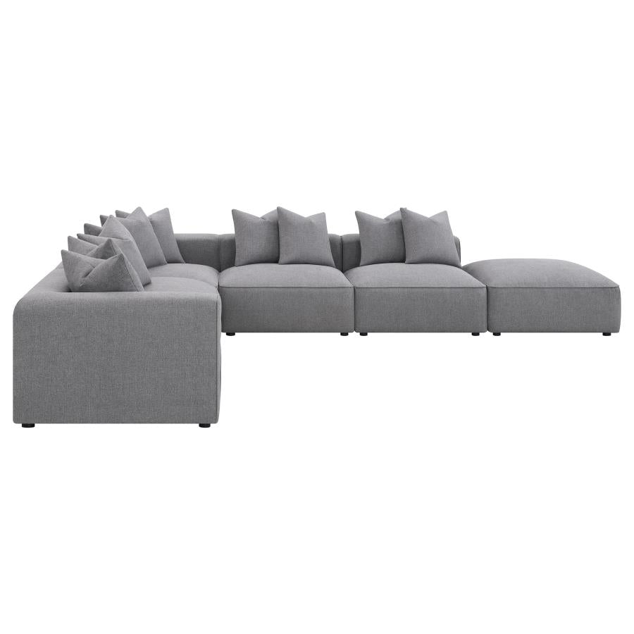 Jennifer 6-piece Upholstered Modular Sectional Grey - 551594-SET