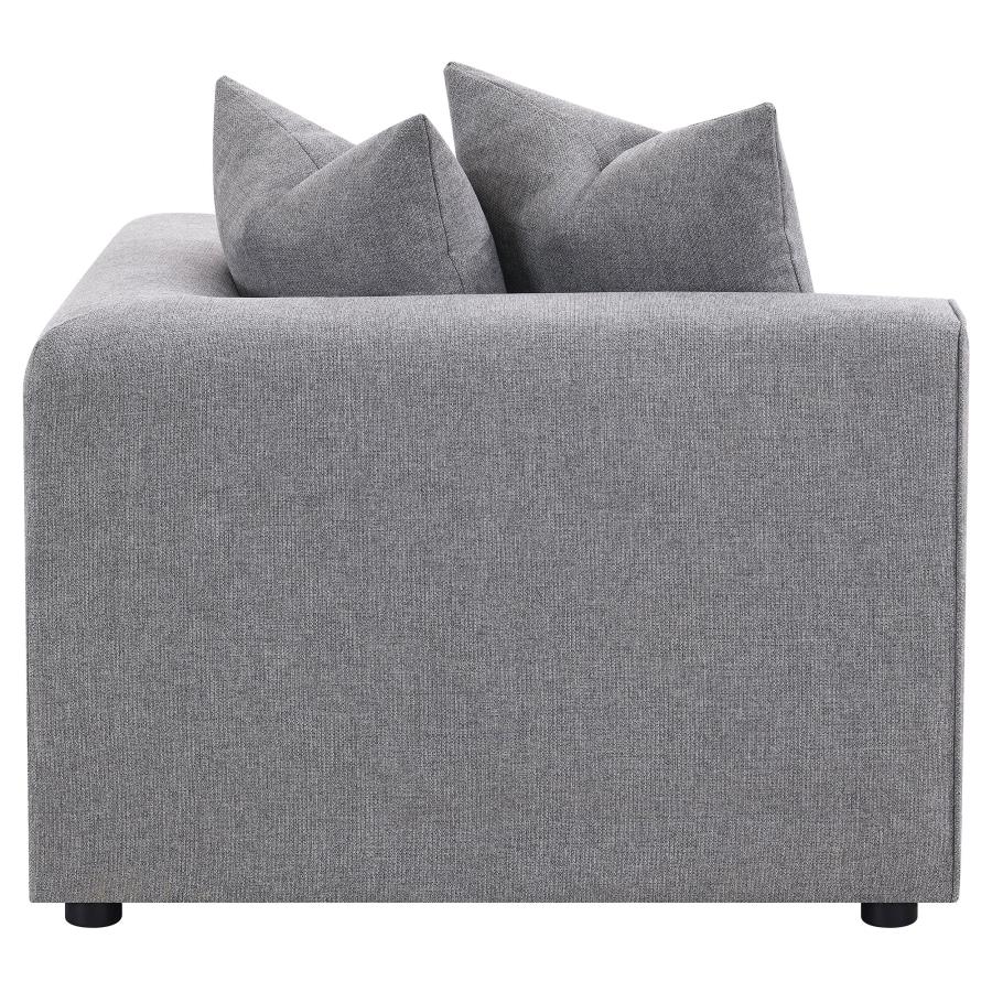 Jennifer Upholstered Corner Chair Grey - 551595