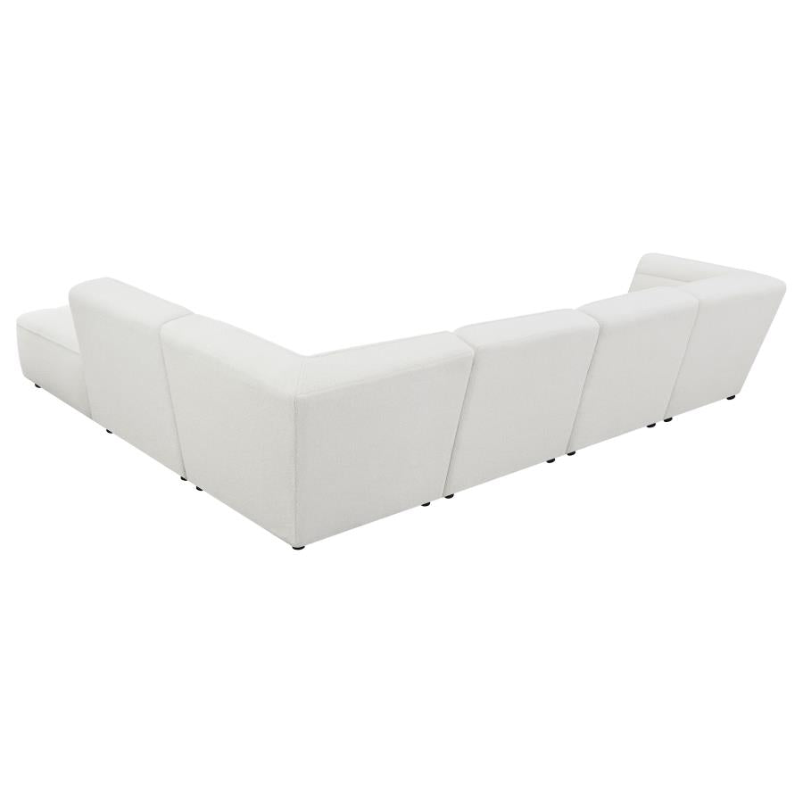 Sunny 6-piece Upholstered Modular Sectional Sofa Natural - 551621-SET
