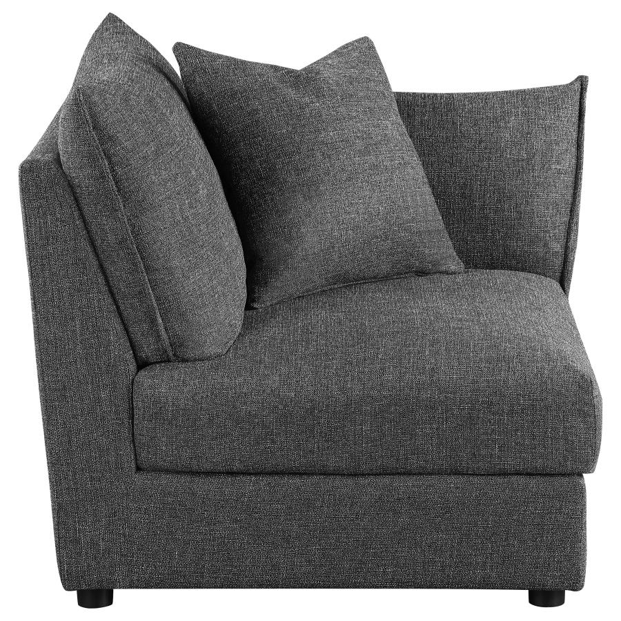 Sasha Upholstered RAF Chair Barely Black - 551684RAF