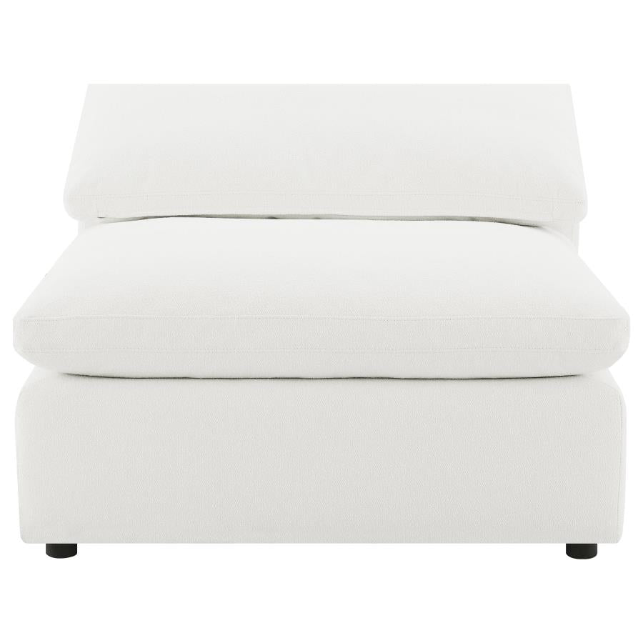 Raleigh 5-piece Boucle Upholstered Modular Sectional Ivory - 551751-SETB