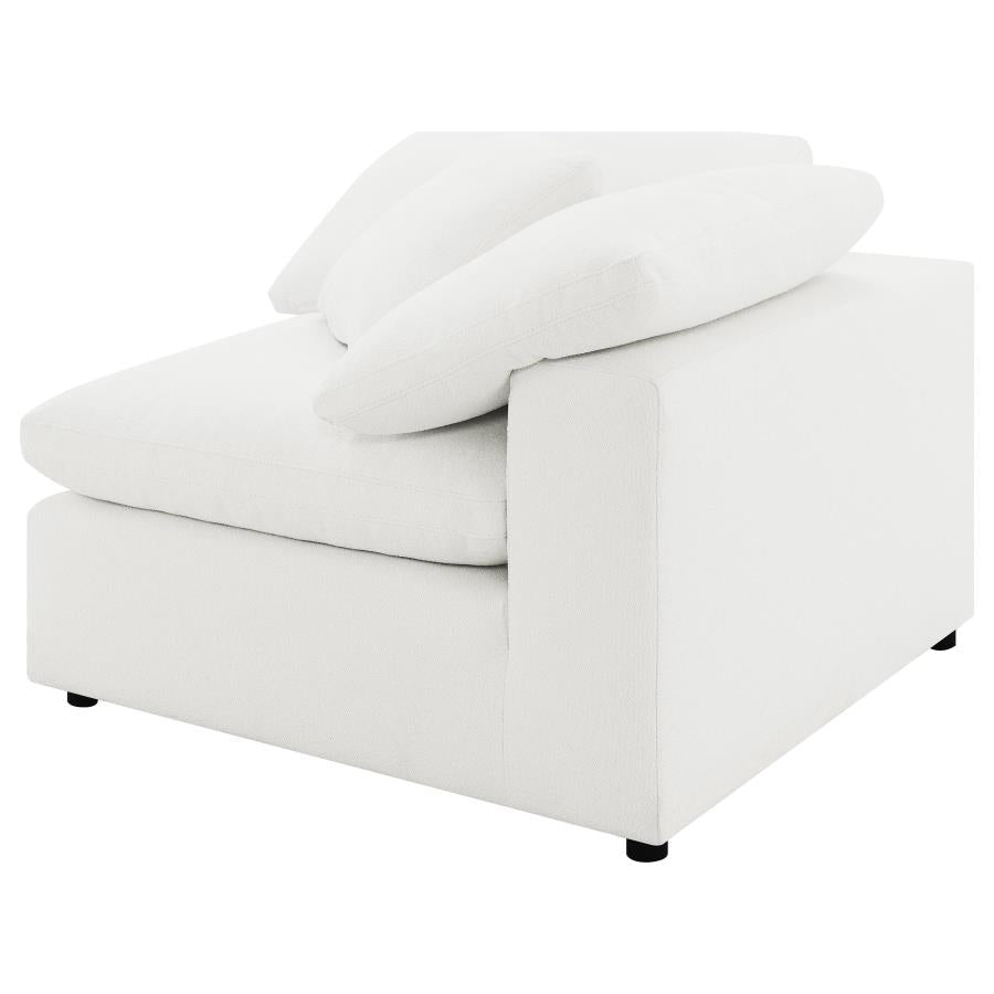 Raleigh 5-piece Boucle Upholstered Modular Sectional Ivory - 551751-SETB